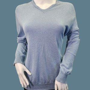 Light Blue Banana Republic Medium Sized Silk and Linen Sweater